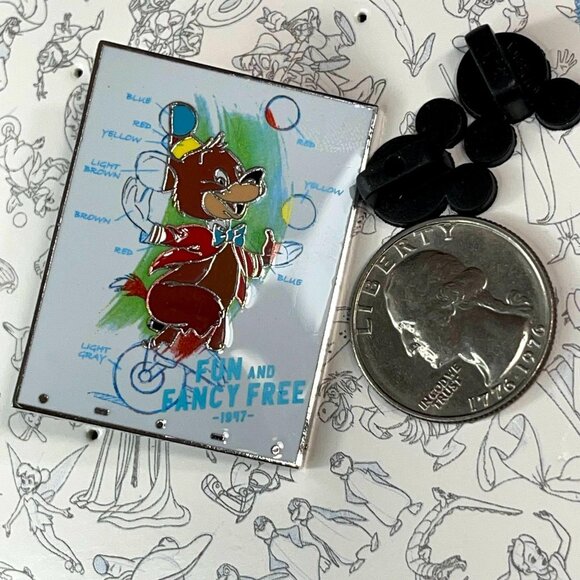 Disney Bear Clown Bear Trading Pin Fun Fancy Free 1947 Lapel Pin Brooch Jewelry - Picture 2 of 5